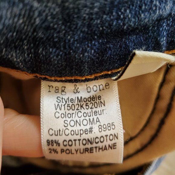 Rag & Bone for Intermix Skinny Jeans in Sonoma Wash Size 26 EUC - Picture 12 of 15